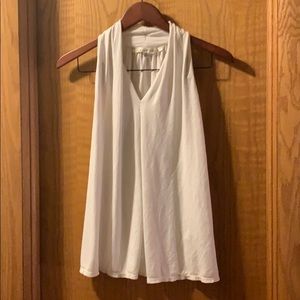 Flowy white tank